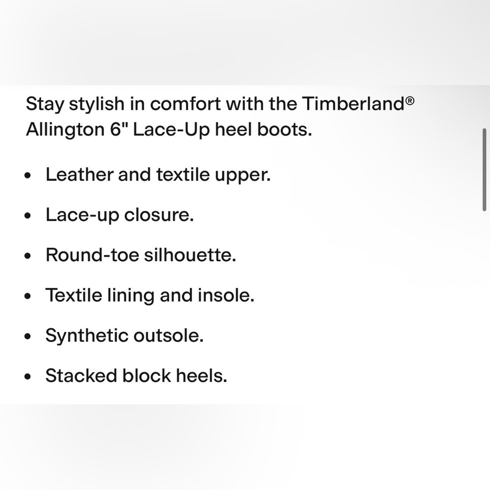 Timberland Allington 6 in boot light taupe nubuck mid lace up boots NWT 9 m/m - Picture 8 of 12